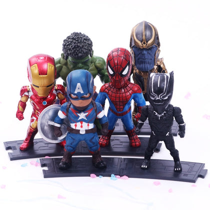 6pcs/set Marvel Avengers : Infinity War Figure Model Toys